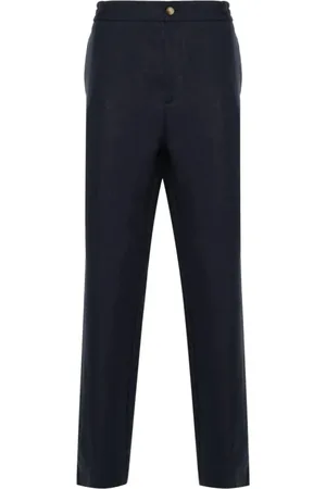 Etro Byxor, Herr, M, Linne, Blå Linne Jogger Byxor