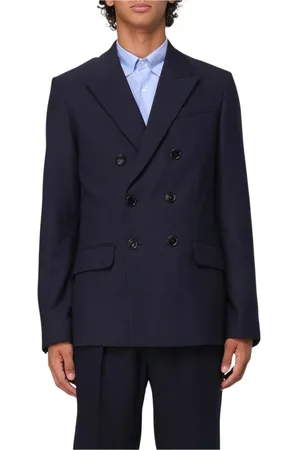 Ami Kostym, Herr, M, Elegant Blå Blazer Klassisk Stil