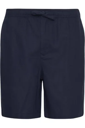 Barbour Shorts, Herr, S, Bomull, Bomull Linne Avslappnade Shorts Navy