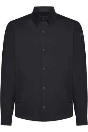 RRD Skjorta, Herr, M, Läder, Modern Overshirt Jacka Blå Svart