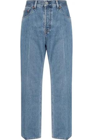 Gucci Jeans, Dam, W28, Denim, Låg midja croppade denimbyxor