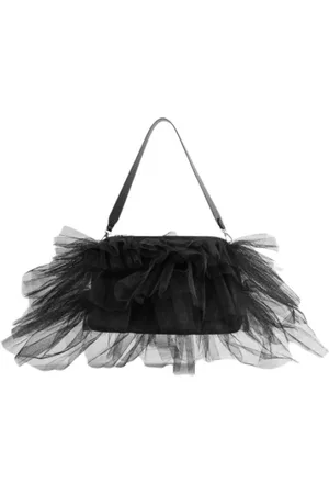 Simone Rocha Väska, Dam, ONE Size, Läder, Svart Tutu Mesh Axelväska