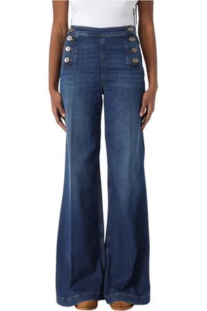 Twin-Set Jeans, Dam, W27, Denim, Wide Leg Sailor Jeans