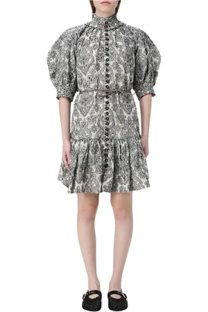 ZIMMERMANN Klänning, Dam, L, Bomull, Elegant Damask Klänning