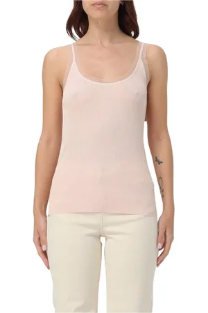Liu Jo Topp, Dam, M, Ruffled Ärmlös Blus Rosa Topp