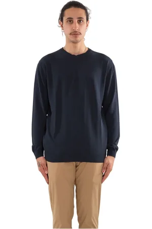 Daniele Fiesoli Stickade tröjor & koftor, Herr, 3Xl, Crepe Cotton Sweater