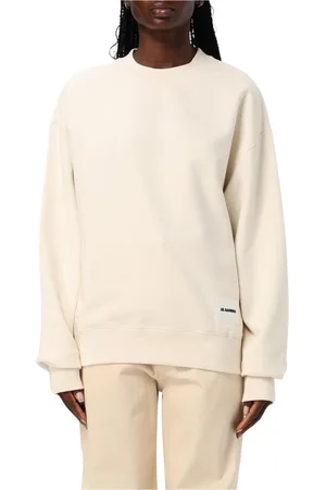 Jil Sander Sweatshirts & Hoodies, Dam, L, Gul Crewneck Sweatshirt
