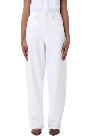 Frame Jeans, Dam, W28, Vita Raka jeans för Kvinnor