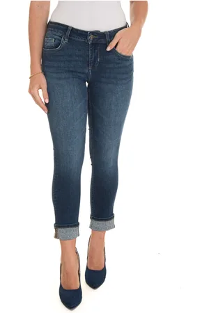 Liu Jo Jeans, Dam, W33, Denim, Push Up Denim Jeans med Diamantapplikationer