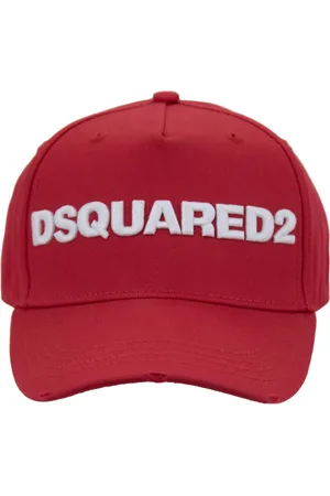 Dsquared2 Accessoarer, unisex, ONE Size, Bomull, Kontrast Logo Baseballkeps