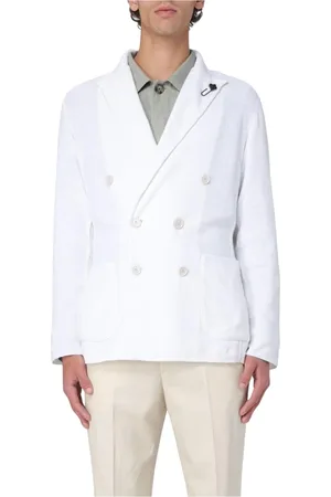 LARDINI Kostym, Herr, M, Vit Klassisk Blazer Herr Enkelknäppt