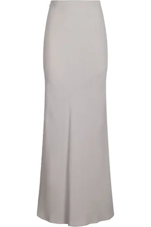 Ami Kjol, Dam, S, Ljus Beige Utsvängd Maxikjol