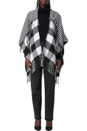 Liu Jo Jacka, Dam, ONE Size, Vit Frans Poncho Cape