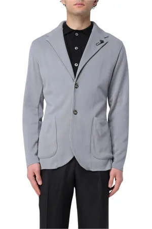 LARDINI Jacka, Herr, XL, Slim Fit Stickad Blazer Spetsig Revers