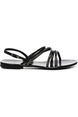 V°73 Skor, Dam, 37 EU, Öppen Tå Sandaler Tillverkade i Italien