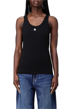 Armani Exchange Topp, Dam, XS, Bomull, Svart Bomullstanktopp