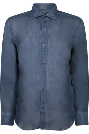 120% Lino Skjorta, Herr, S, Linne, Casual Slim Fit Linen Shirt