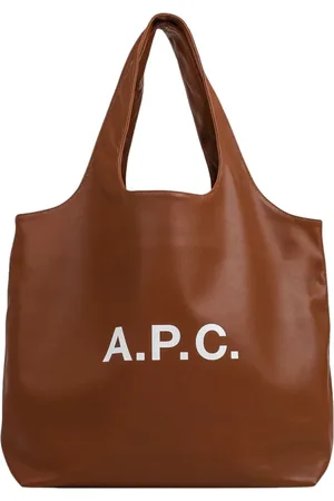 A.P.C. Väska, Dam, ONE Size, Brun Tryckt Väska