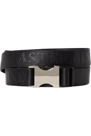 MASTERMIND Accessoarer, Herr, M, Svart bälte med skalle detalj för män