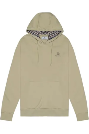 Aquascutum Sweatshirts & Hoodies, Herr, L, Bomull, Huvtröja med dragkedja och Club Check