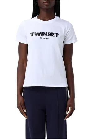 Twin-Set Topp, Dam, S, Paljett Logo T-shirt Klänning