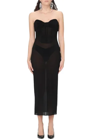 MAGDA BUTRYM Klänning, Dam, M, Svart Cut-Out Midi Klänning