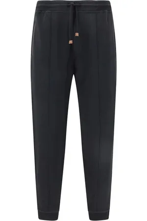 Brunello Cucinelli Byxor, Herr, M, Bomull, Elegant Jogger Sweatpants