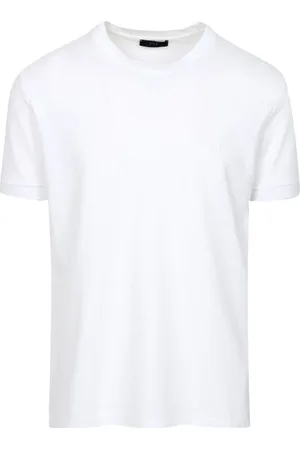 FAY Topp, Herr, 2Xl, Bomull, Bomull Pique Mönster Kortärmad Skjorta