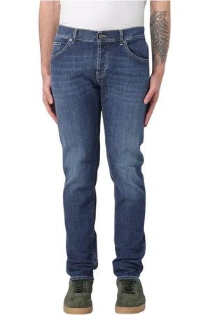 Dondup Jeans, Herr, W38, Bomull, Stiliga Straight Leg Jeans för Män