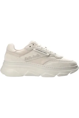 Copenhagen Shoes Skor, Herr, 37 EU, Läder, Kräm Material Mix Sneakers Sportig Look