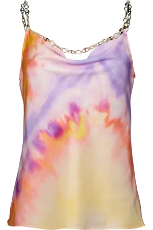 Paco rabanne Topp, Dam, S, Trendy Tie Dye Cowl Neck Top
