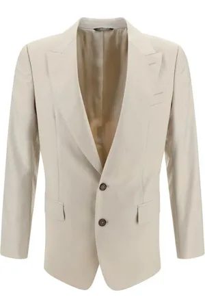 Dolce & Gabbana Jacka, Herr, S, Elegant Ull Blazer Jacka med Revers