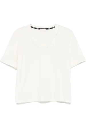 Liu Jo Topp, Dam, M, Vit kortärmad T-shirt och Polo