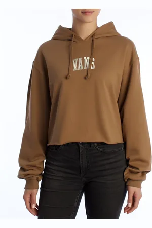 Vans Sweatshirts & Hoodies, Dam, XL, Bomull, Cropped Varsity Hoodie Urban Stil