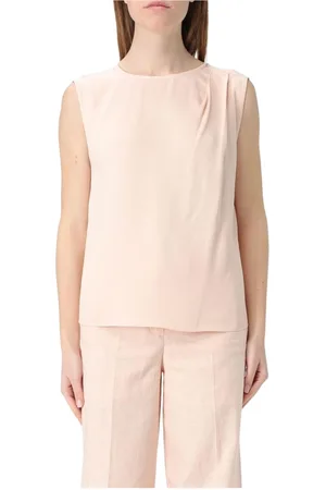 Twin-Set Topp, Dam, S, Elegant Veckad Sidenskjorttopp