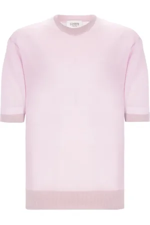LANEUS Stickade tröjor & koftor, Herr, M, Stickad T-shirt i Lilac