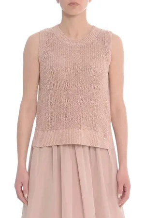 HERNO Stickade tröjor & koftor, Dam, M, Rosa Jackor Regular Fit