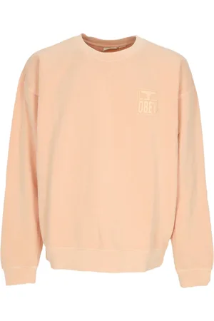 Obey Sweatshirts & Hoodies, Herr, M, Bomull, Lättvikts Crewneck Sweatshirt Pigment Eyes Icon