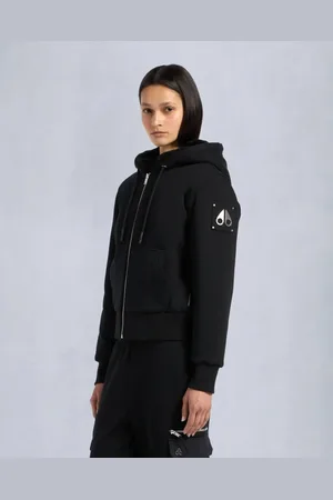 Moose Knuckles Sweatshirts & Hoodies, Dam, L, Klassisk Svart Bunny Damjacka