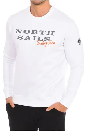 North Sails Sweatshirts & Hoodies, Herr, L, Nylon, Räfflad Rund Hals Tröja