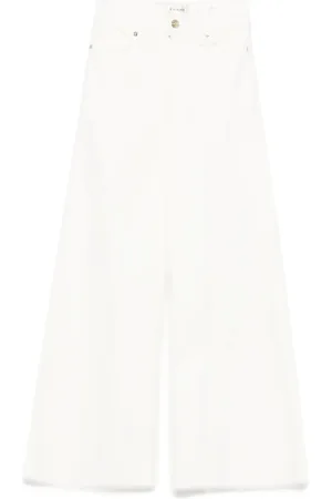 Frame Jeans, Dam, W26, Crop Raw Palazzo Byxor