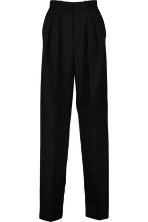 Saint Laurent Byxor, Dam, S, Svarta Ullvida Byxor