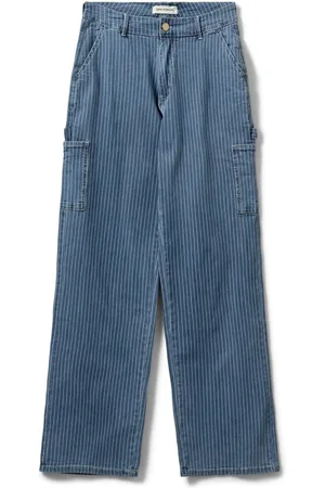 Sofie Schnoor Jeans, Dam, XL, Bomull, Cargo-inspirerade Randiga Byxor