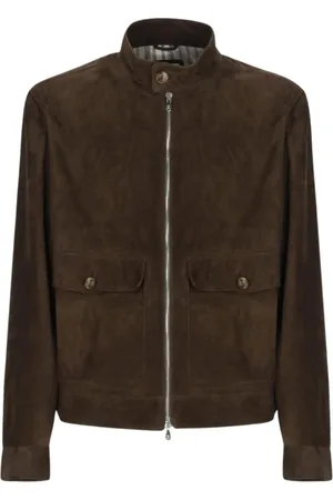 Brunello Cucinelli Jacka, Herr, L, Elegant Brun Blazer