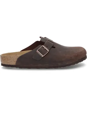 Birkenstock Skor, Herr, 41 EU, Läder, Klassiska träskor i oljat läder