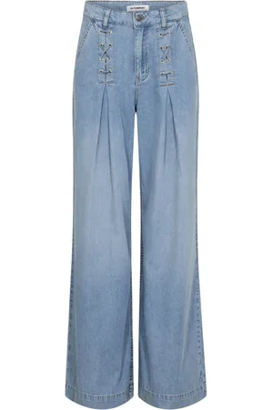 Co`Couture Jeans, Dam, XS, Eyelet Wide Leg Jeans med Flare