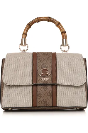 Guess Väska, Dam, ONE Size, Bomull, Bamboo Axelväska med Topphandtag