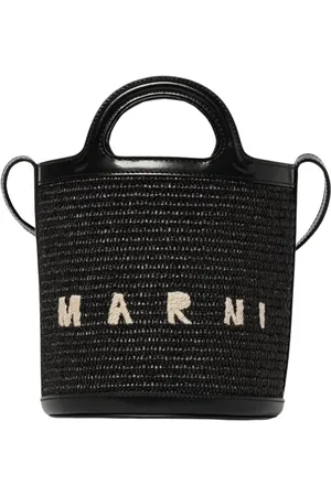 Marni Väska, Dam, ONE Size, Vit Raffia Hinkväska