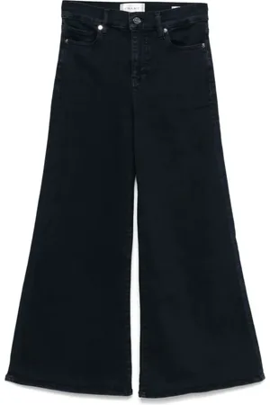 Frame Jeans, Dam, W28, Crop Palazzo Byxor för Avslappnade Dagar