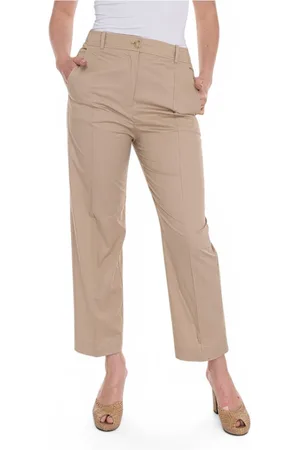 HUGO BOSS Byxor, Dam, S, Bomull, Mjuka Breda Ben Byxor